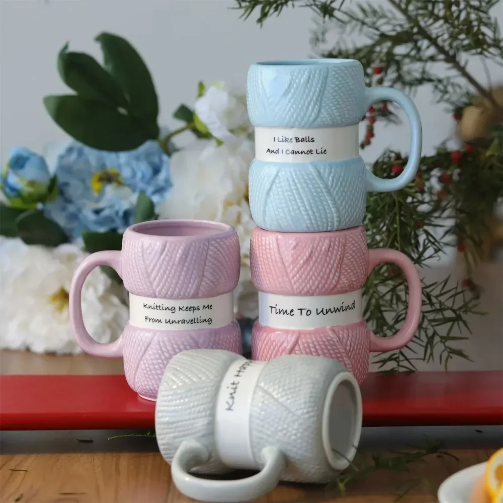 Coffee Tea Knits - Tasse à café en céramique de