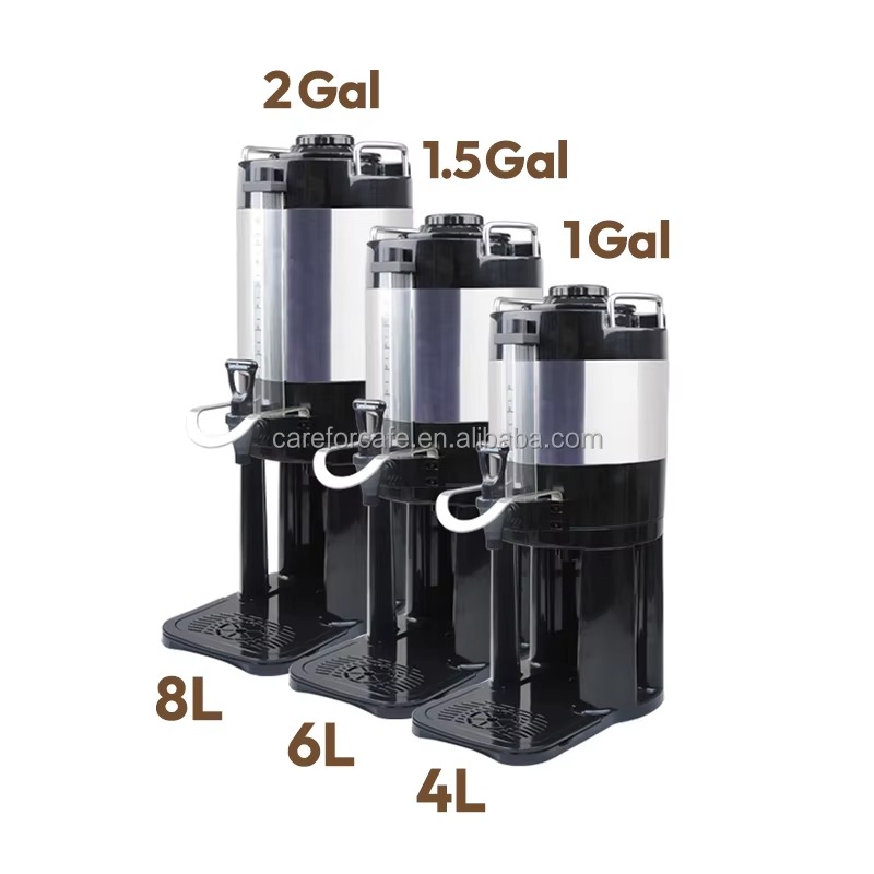 Juice Tea Coffee - Distributeur de café portable en acier