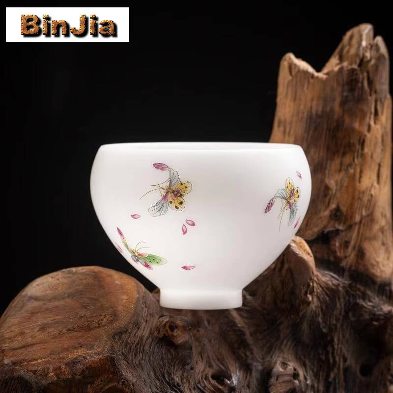Coffee Tea Love - Tasse à thé en porcelaine blanche