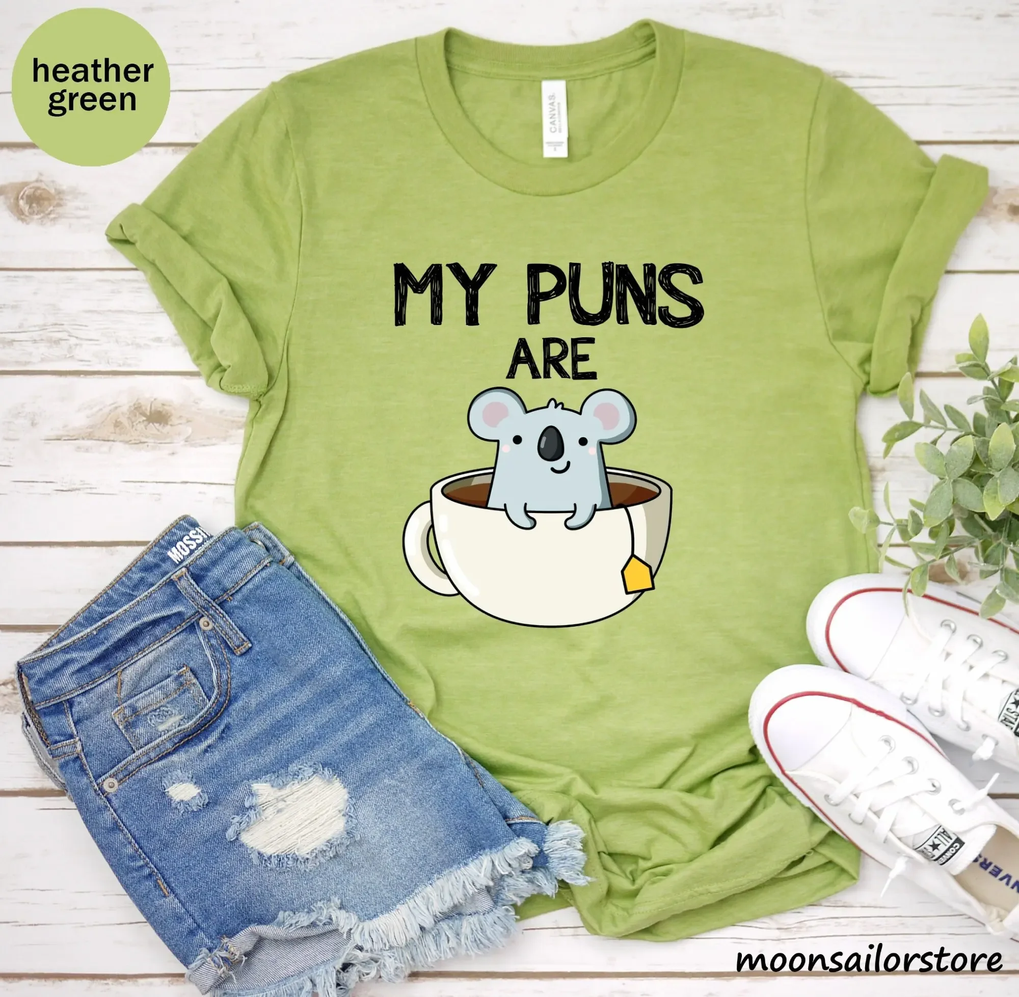Coffee Tea Knits - T-shirt « My Puns Are Koala