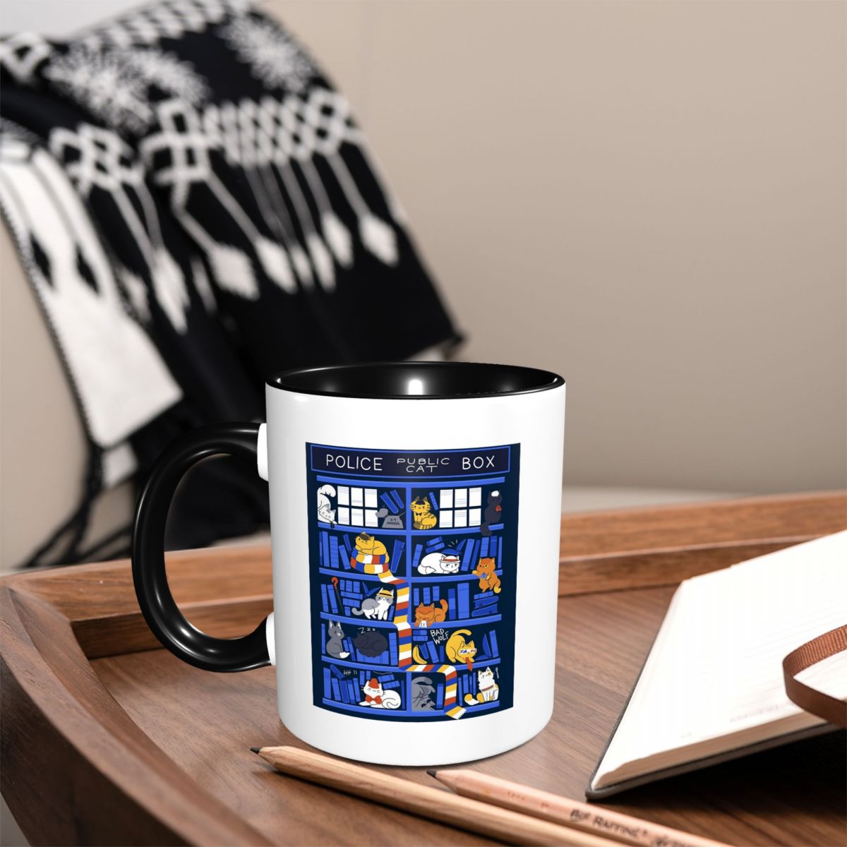 Coffee Tea Library - Tasses à café en céramique amusantes