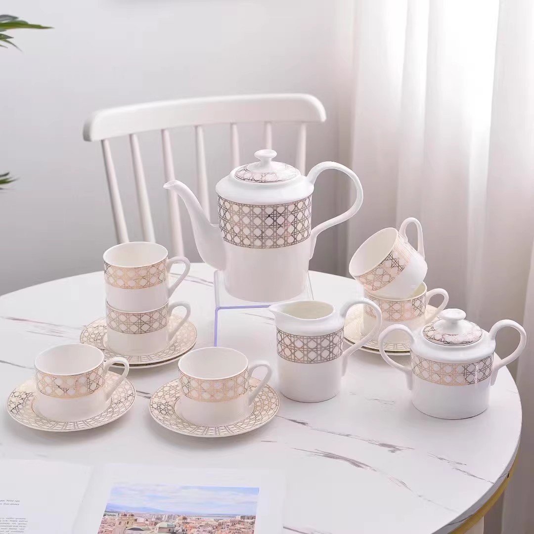 Coffee Tea Love - Ensemble de tasses à café et