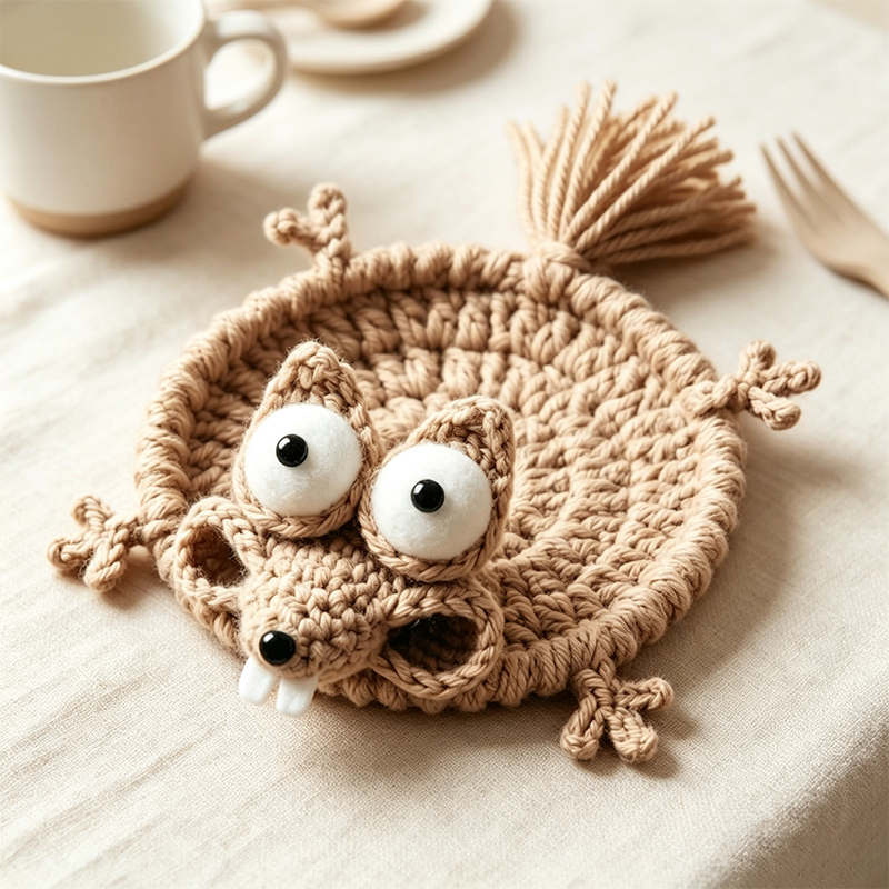 Sous-verre en crochet mignon e - Coffee Tea Knits avis et prix