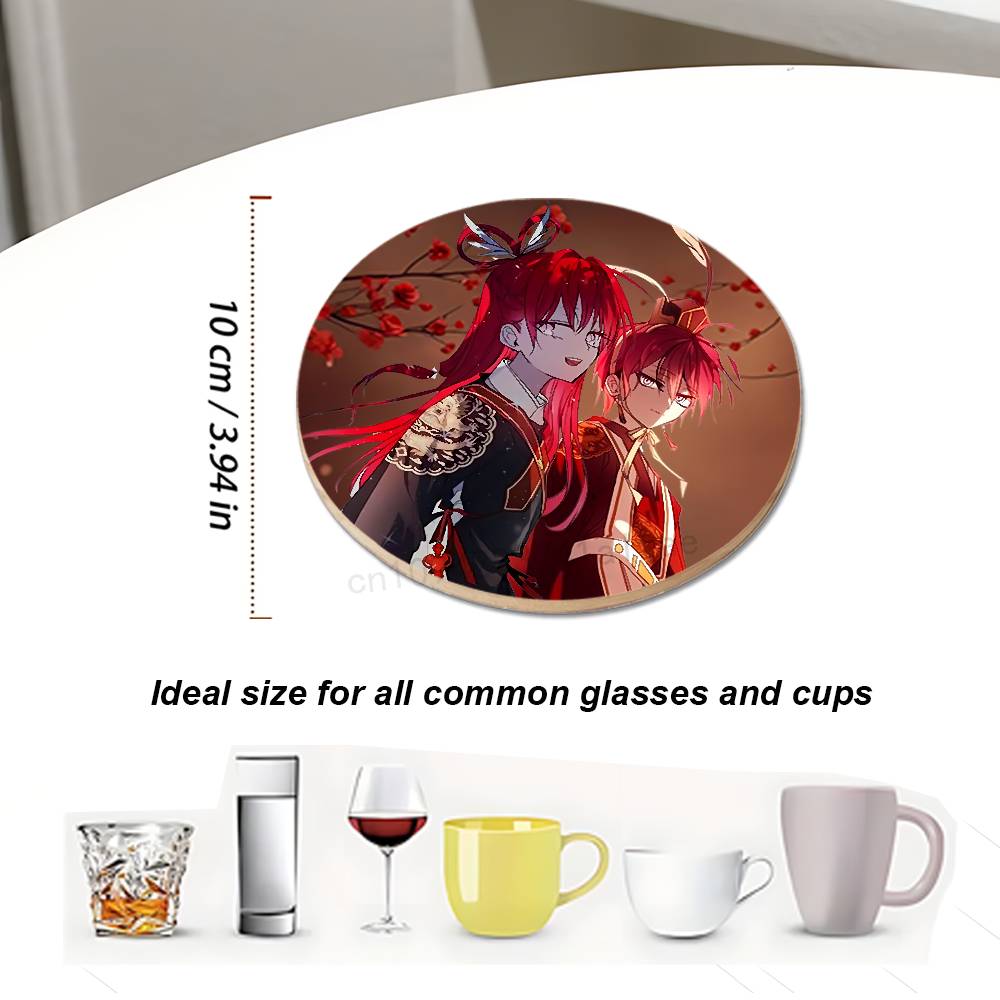 Sous-verres ronds en bois avec - T And Tea Coffee avis et prix