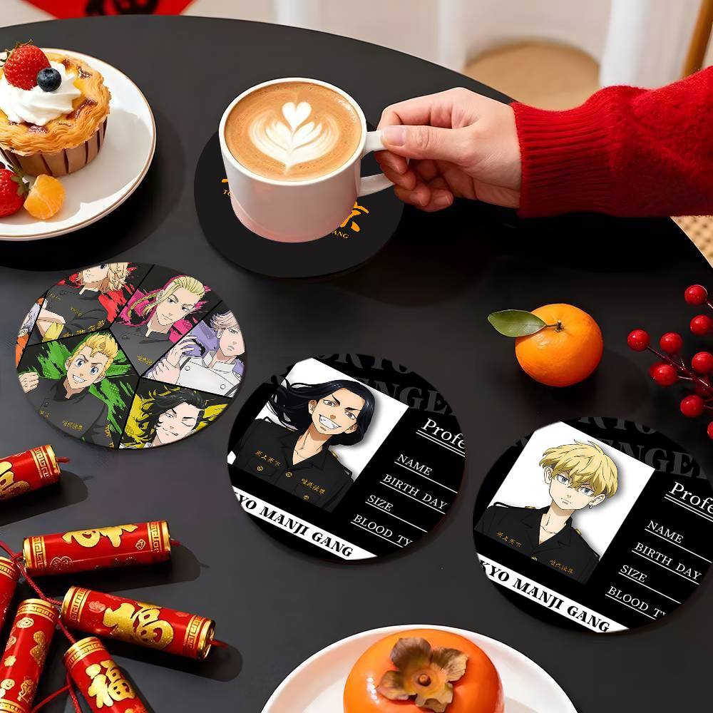 Sous-verres ronds en bois de 1 - T And Tea Coffee avis et prix
