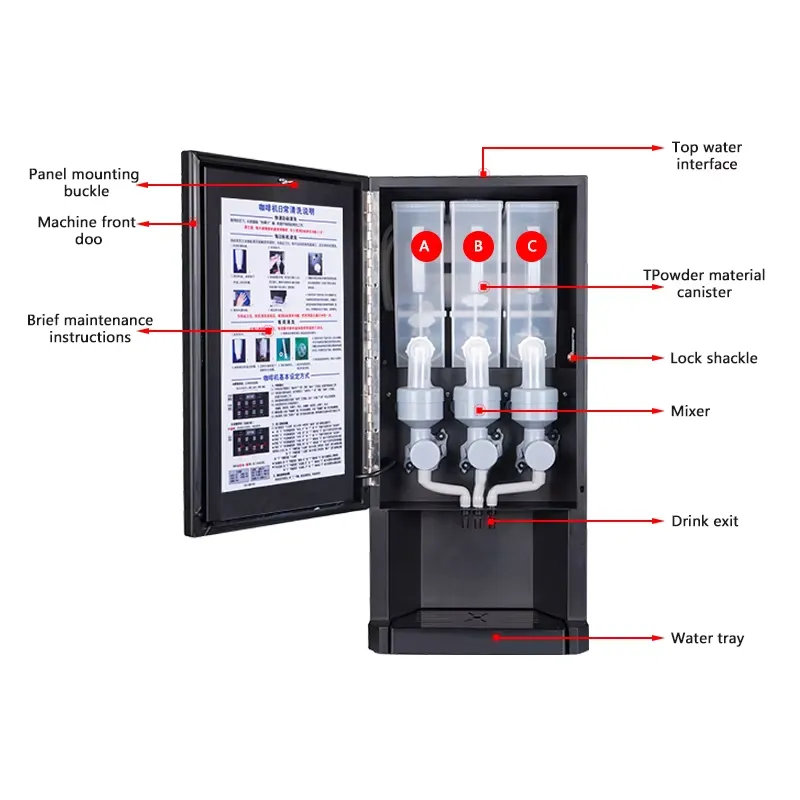 Distributeur automatique de ca - Coffee Tea Vending Machine For Office avis et prix