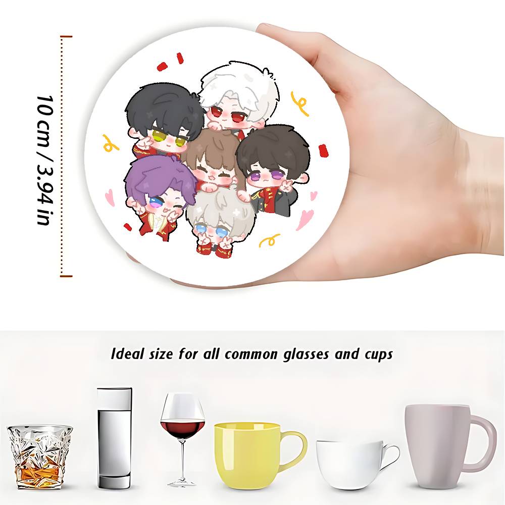 Sous-verres ronds en bois Chib - Coffee Tea Love avis et prix