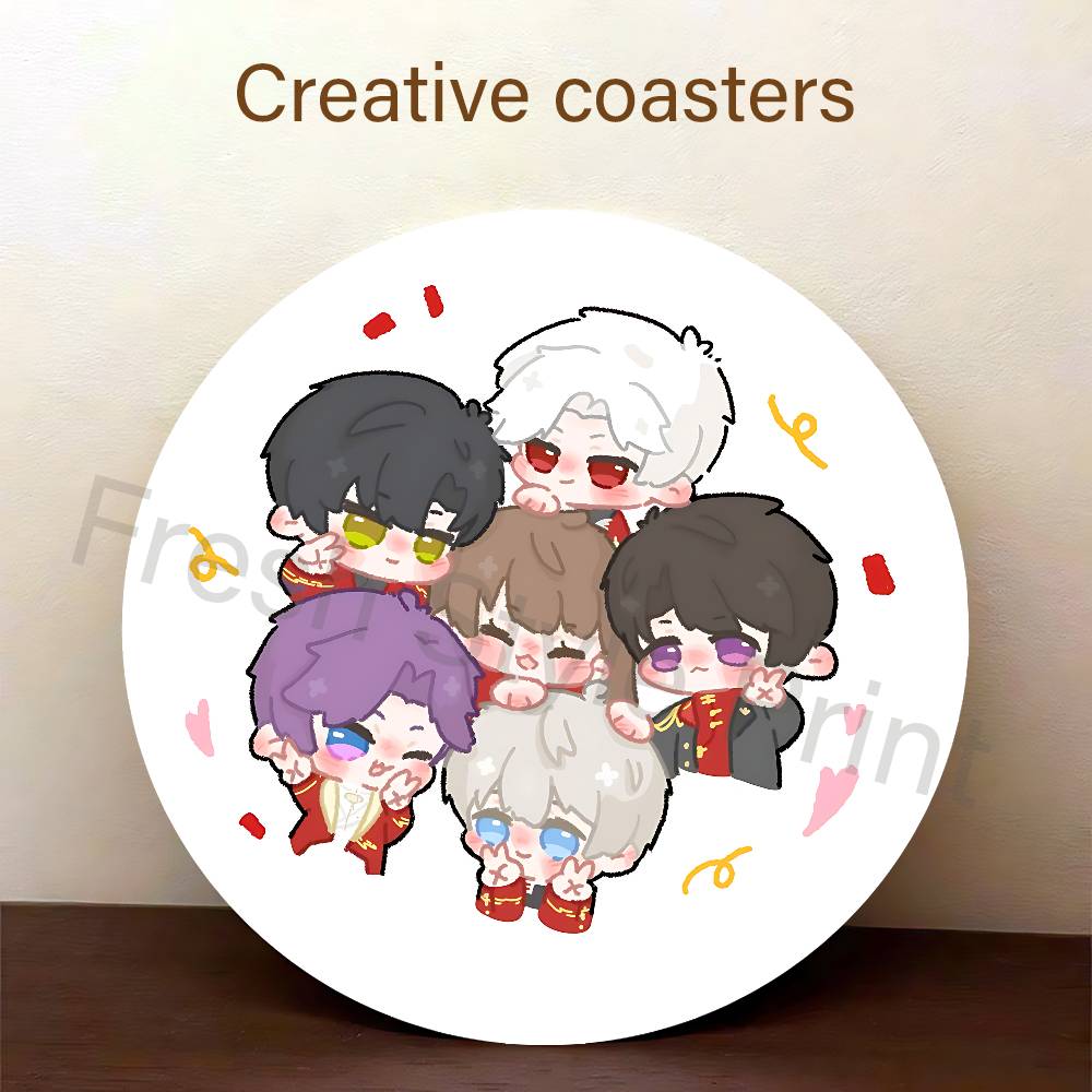 Sous-verres ronds en bois Chib - Coffee Tea Love avis et prix