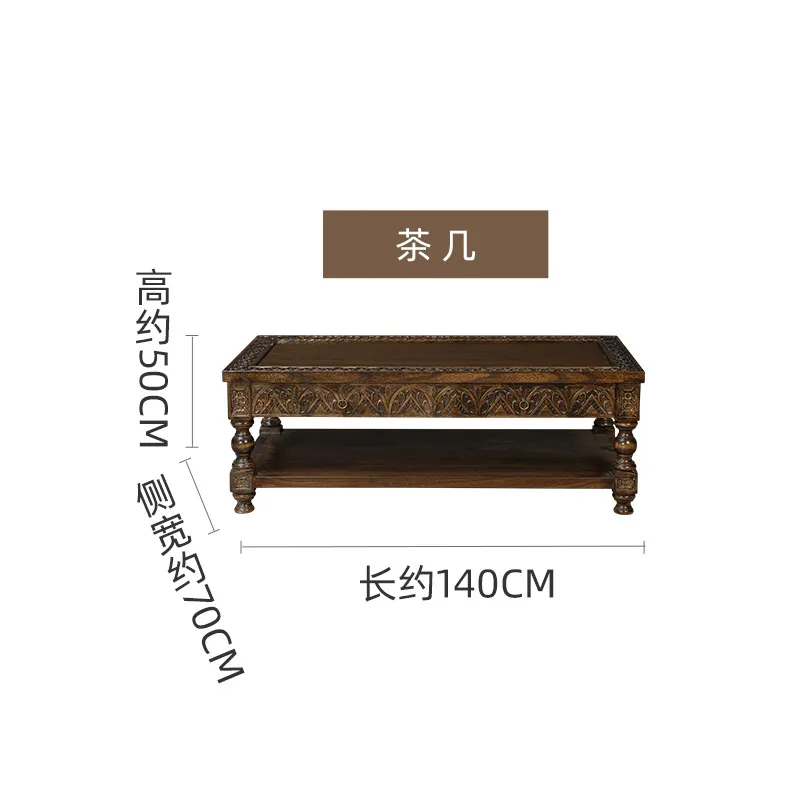 Table basse en bois massif de  - Coffee Tea Thai avis et prix