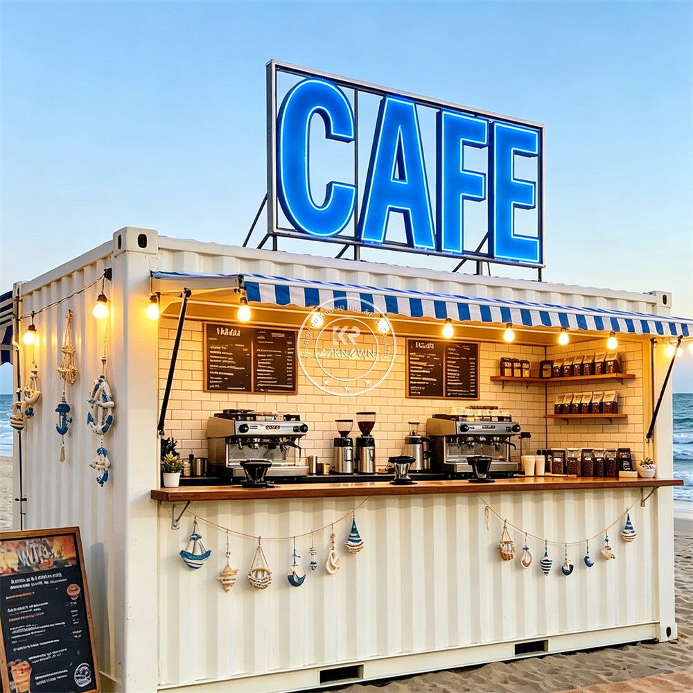 Conteneur mobile extérieur pou - Coffee Tea Kiosk avis et prix
