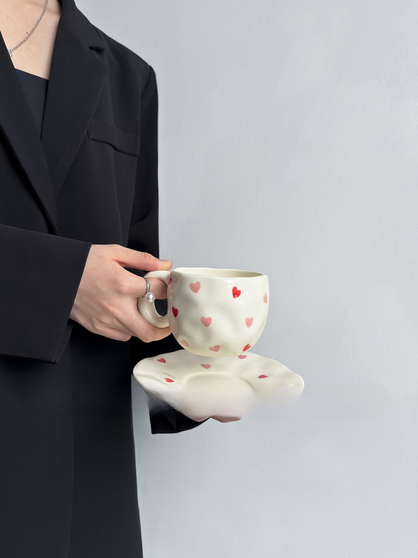 Ensemble tasse et assiette à c - Coffee Tea Love avis et prix