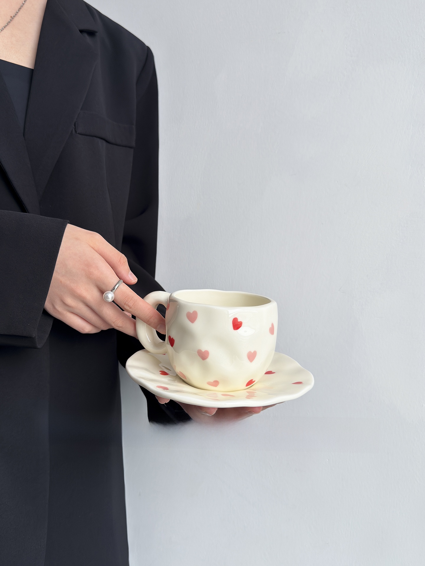 Ensemble tasse et assiette à c - Coffee Tea Love avis et prix