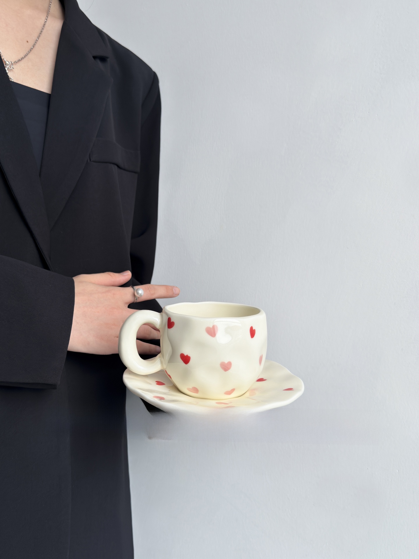 Ensemble tasse et assiette à c - Coffee Tea Love avis et prix