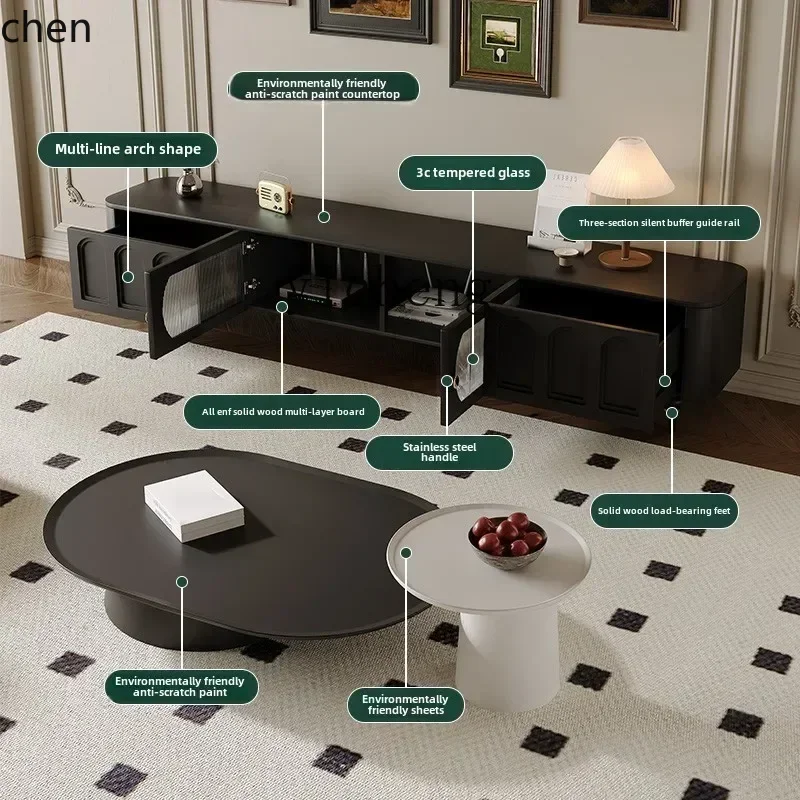 Meuble TV rétro i5.15 et table - Coffee & Tea Haus avis et prix
