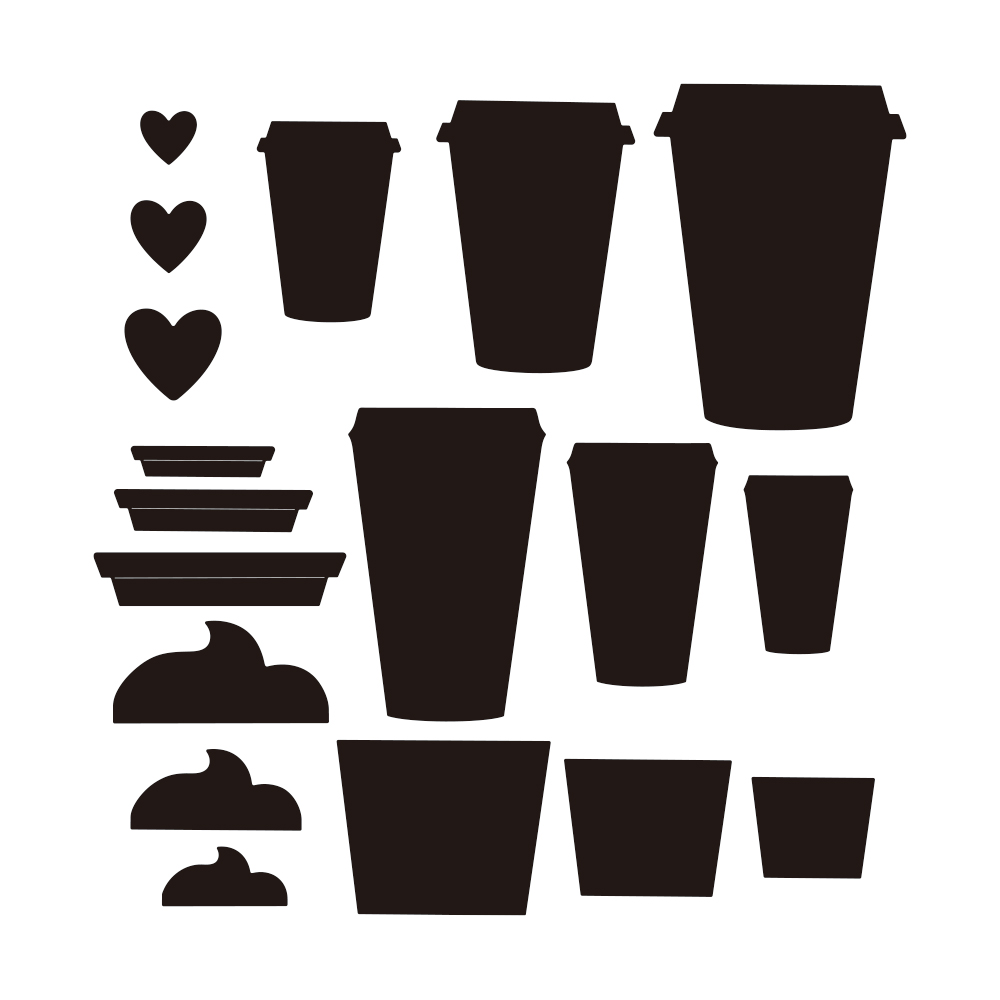 Ensemble de matrices de découp - Coffee Tea Love avis et prix