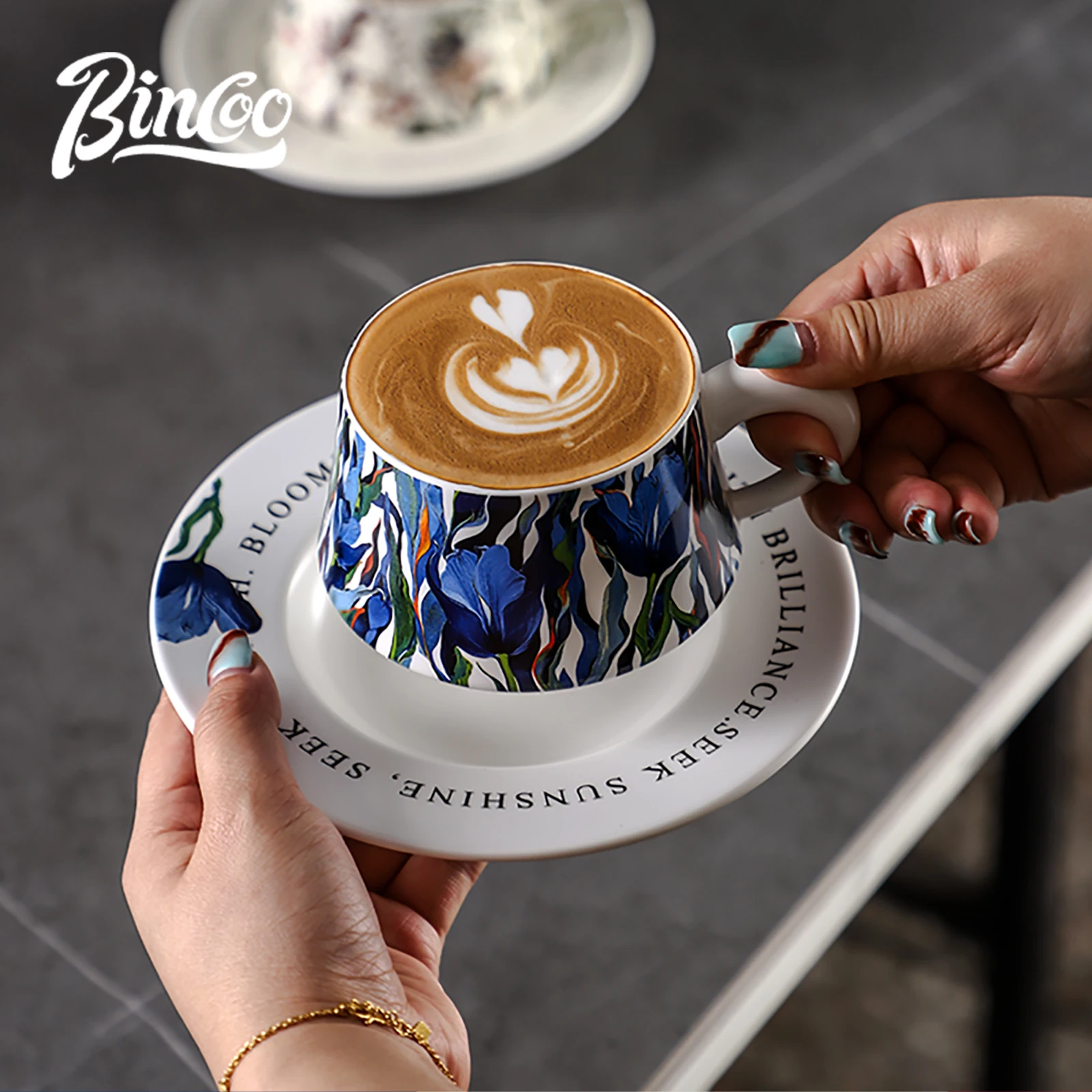 BINCOO 260ml tasse à café en c - Espresso Cup Saucer avis et prix