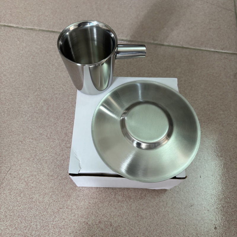 Lot de 2 tasses à café en acie - Espresso Cup Saucer avis et prix