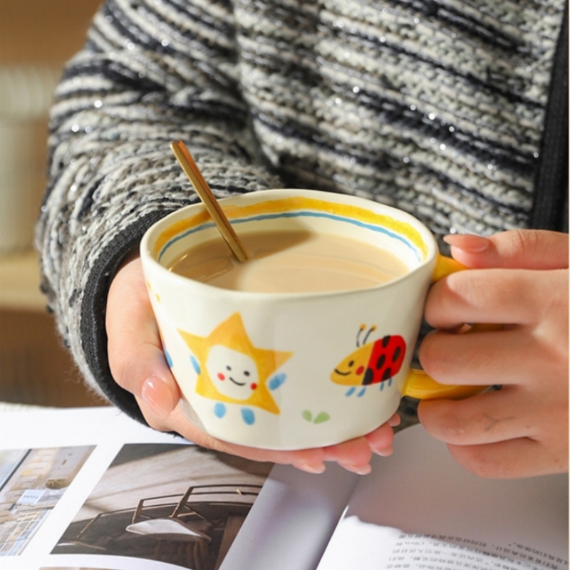 Tasse en céramique belle peint - Coffee Tea Love avis et prix