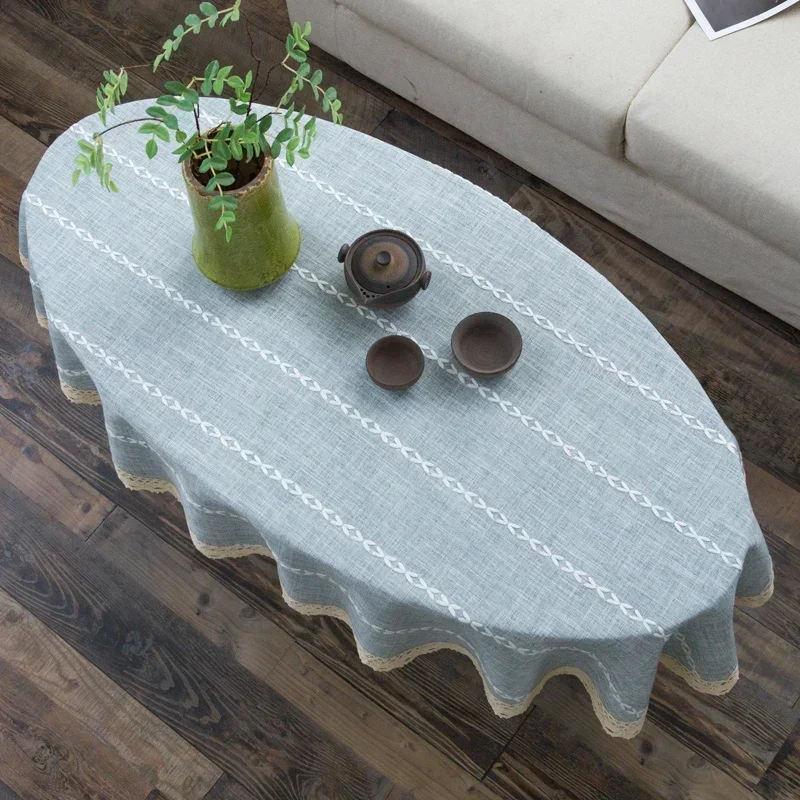 Nappe ovale en coton et lin, n - Coffee Tea Knits avis et prix